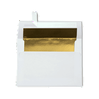 Luxpaper a Peel & Press poziv koverte, 1 2, lb. Bijela W Zlatna podstava, pakovanje