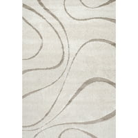 Nuloom Carolyn Modern Shag Propise, 9 '2 12', krema