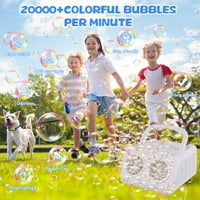 YouLoveIt Bubble Machine prijenosni aparat za izradu mjehurića Automatska mašina Automatska Puhalica mjehurića igračke za djecu Bubble Maker igračka za zabave na otvorenom vjenčani rođendan ili zatvoreni