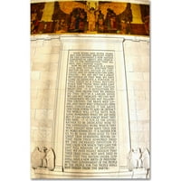 Zaštitni znak Likovna umjetnost Gettysburg Address Lincoln Memorial Umjetnost platna od Cateyesa