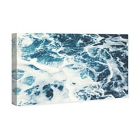 Wynwood Studio Nautical and Coastal Wall Art Canvas Prints 'Mykonos Water I' primorski-plava, bijela