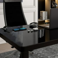 Techni mobili električni stojeći stol podesiv visina do 46,5 sa zvučnikom i više, crna