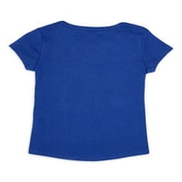 Wonder Nation Girls kratka majica kratka rukava, veličine 4- & plus
