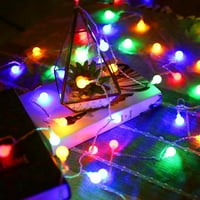 33ft LED Globus Fairy Lights Plug-in, načini mijenjanja boje svjetla za žice, zidni popločani dio zabave