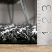 Nuloom Sadie marokanski dijamantski tepih za trkače, 2 '8 8', crna