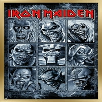 Iron Maiden - Album Grid Wall Poster, 14.725 22.375