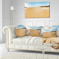 Designart egzotična tropska plaža Panorama-Moderan jastuk za bacanje morskog pejzaža - 12x20