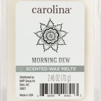 Carolina Candle Jutarnja Rosa 2. Oz wa Melt, aromaterapija, kocka, Bijela