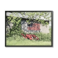 Stupell Americana Lush Country Greenery Landscape Photography Black Framered Art Print Wall Art