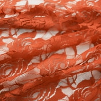 Rim tekstil najlon Spande čipkasta tkanina sa dizajnom ruže-rđa