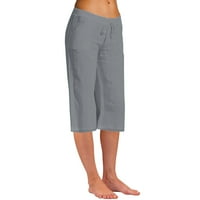 Ženske pantalone ispod $ Trendovi Žene Ljeto Ležerne prilike Labavice Elastične struke Solid pantalone