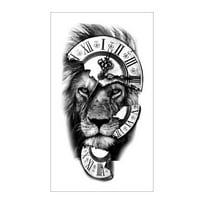 Tiger Lion privremena tetovaža naljepnica lažni Tatoo tijelo ruku Art Sale Hot Men novi Q2P9