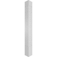 Ekena Millwork 12 W 10'H Craftsman Classic Square non-konus Koroluck Fretwork kolona w Toskanski kapital