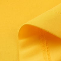 Ženske odjeće jesen dugih rukava Solid boja elegantni poslovni setovi za žene žute veličine s