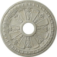 Ekena Millwork 1 8 od 5 8 ID 1 8 p Raymond plafon medaljon, ručno oslikana spartanski kamen