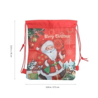 Božić štampani ruksak oxford tkanina vezica torbica dvostrana sportska torba igračke torbica za odlaganje