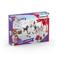 The Schleich Horse Club Advent Calendar igračka sa džepom lutke i konjskih igračaka, odlični dječji poklon
