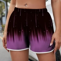 Ženske ljetne Ležerne elastične kratke hlače za struk grafički Print plaža Ležerne udobne kratke hlače