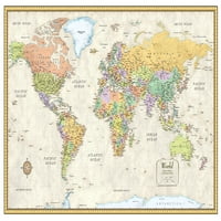 50 32 RMC Classic Edition World World Map - laminirano