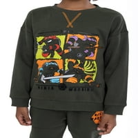Tinejdžerski mutant Ninja kornjače Dječaci Fleece Duks i Jogger Gant Outfit Set, 2-komad, veličine 4-10