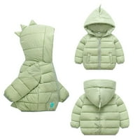 ESAIERRR 1-6y Toddler Kids Hoodie zimska jakna crtani modeli patentni zatvarač niz kaputi kratki dio lagani
