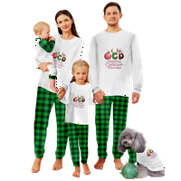 Božićne pidžame, odgovaraju božićnim PJ-ima za obitelj, obiteljski božićni PJS podudaranje