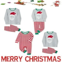 Jamlynbo odgovara božićnim odijelima za porodičnu podudaranje odjeće dugih rukava + elastična ležerna pantalona