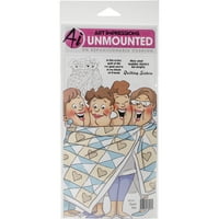 Umjetni dojmovi Djevojke zalijepljene gumenim markama 10 x4.5 - prekrivač set