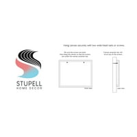 Stupell Industries apstraktna obala okeana slika Obala kišobrana na plaži, 24,dizajn Reesa Qualia