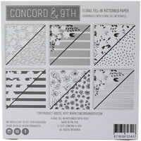 Papirni jastuk za uzorke sa Concord-om i 9. x6 24 PKG cvjetni ispuni