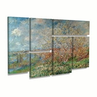 Židobrana likovna umjetnost 'Proljeće 1880' Canvas Art by Claude Monet