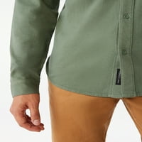Muška odjeća za besplatnu montažu obojena na dugmad sa dugim rukavima, veličine XS-3XL