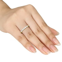 Miabella ženski karat T. W. Diamond 10kt polu-vječnost godišnjica prstena od žutog zlata