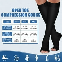 Parovi otvorenih kompresijskih čarapa za žene i muškarce cirkulacija Hg - bolji protok krvi, oteklina