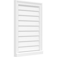 Ekena Millwork 18 W 38 H vertikalni Površinski nosač PVC Zabatni otvor: nefunkcionalan, w 2 W 2 H okvir