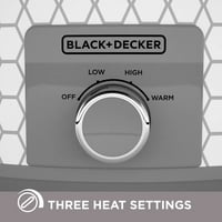 + Decker kvart Kontrola biranja SLOW štednjak, bijeli sivi uzorak, SC1007D