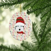 Caroline's blago WDK1452CO1-roditelj sretan božićni keramički ukras, višebojni