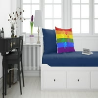 Caroline's bysures CK8021Pillowcase Gay Pride Love Hands Tkanina Standardni jastučnica, Standard, Multicolor