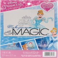 Dimenzije Disney Princess Brojani Cross Stitch Kit 7 X5 - napravite svoju magiju
