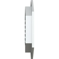 Ekena Millwork 24 W 24 V vertikalni vrhovni otvor za zabavu: Funkcionalni, PVC zabatni otvor W 1 4 ravni