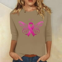 Ženski trendi Pink Ribbon Survivor Shirts klirens Crewneck dukserica rak podrška Pink grafički tunika