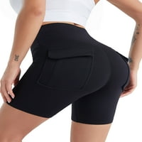 Haite žene vežbajte kratke pantalone brze suve helanke za kontrolu stomaka joga šorc za teretanu Sport