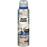 Desni čuvar Xtreme antiperspirantni dezodoransni suhi sprej, MA preciznost napajanja, suhi sprej, unca