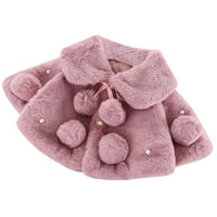 Topli Kaputi Za Djevojčice Baby Toddler Coat Zimski Vjetrootporni Ogrtač Slatki Soild Topli Ogrtač I Jakna