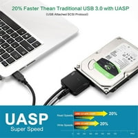 JYGEE USB 3. DO SATA Brzi prenos tvrdi kabel brzim prenošenjem tvrdog diska Pogon SSD adapter 2. 3. Converter