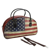20 dekorativna putna torba sa američkom zastavom u Vintage stilu sa ručkama i naramenicom