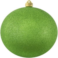 8 Shatterproof Green Glitter Božić loptu ukras za Božić od Krebs