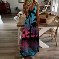 DroolingDog moderna ženska prolećna letnja haljina sa printom bez leđa