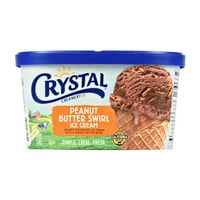 Crystal Creamery Peanut Butter Swirl Ice Cream 1. qt. Kada