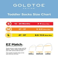 Goldtoe Edition Toddler No Show half Cushion čarape sa jezičkom